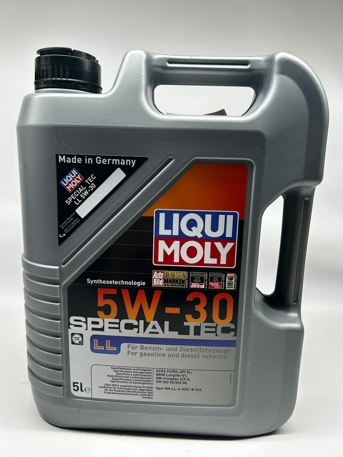 Liqui Moly Special Tec LL - HC-синтетическое моторное масло 5W30, 5 л