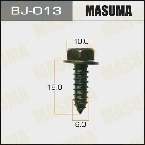 Саморез Masuma 6x18мм- под ключ 10мм- набор 10 шт