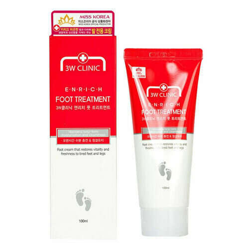 Крем для ног восстанавливающий - 3W Clinic Enrich foot treatment 342₽