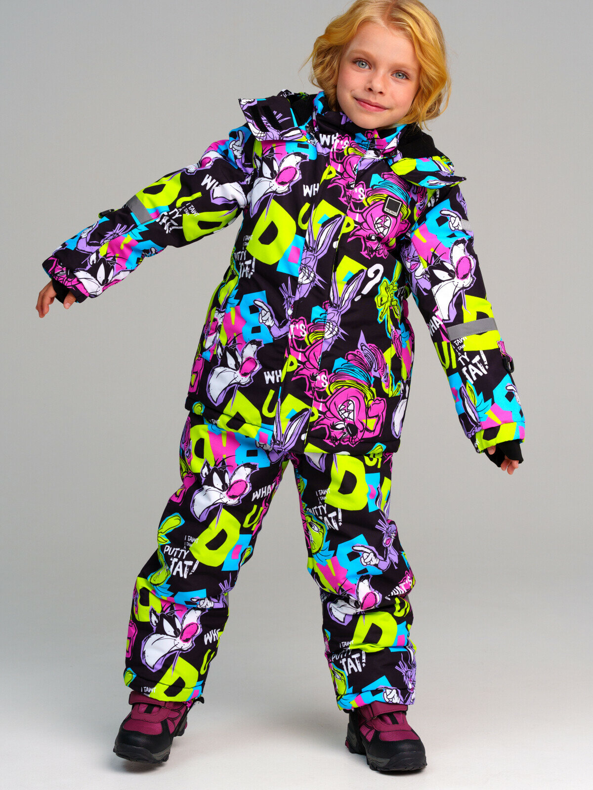 Комплект верхней одежды горнолыжный playToday размер 98  черный