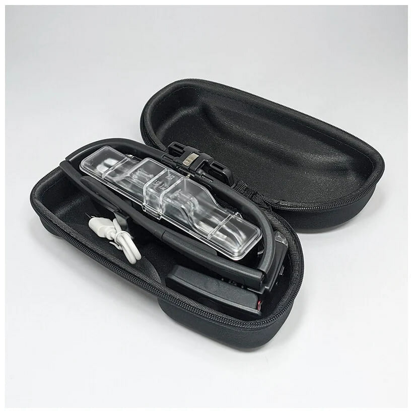 Лупа очки с подсветкой, сменными линзами, USB и аккумулятором 2 LED (ПР-11642ДС) — фото 1