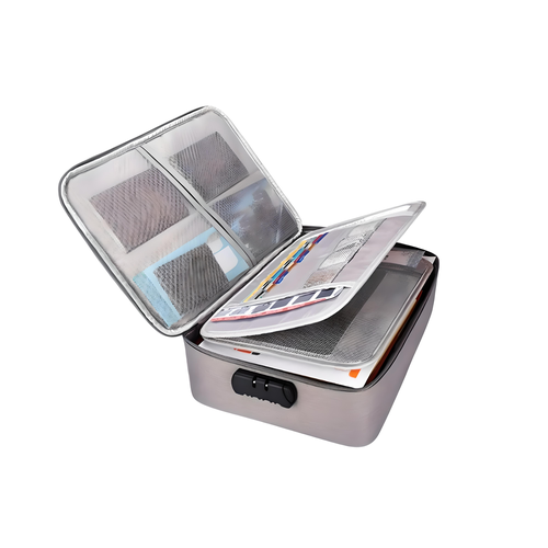 Органайзер для документов А4 с кодовым замком на молнии GOOD HOME серый 620₽