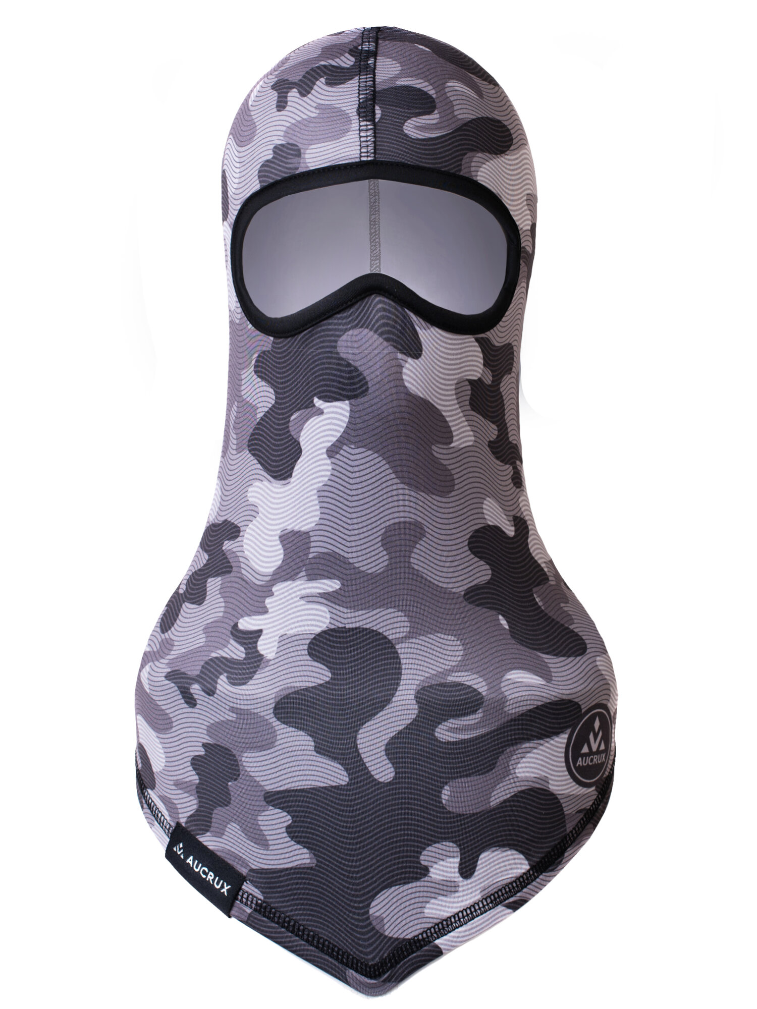 Балаклава AUCRUX для мужчин, размер Универсальный, черный, серый