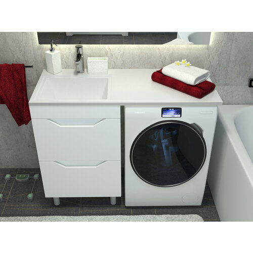 Тумба напольная Сохо 47 2 ящика под раковину Марсал 110 14650₽