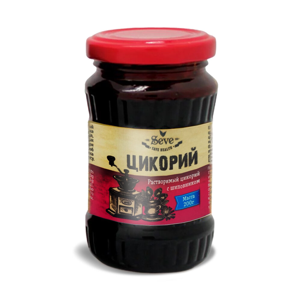 Растворимый цикорий  SEVE  с шиповником  2 банки в упаковке 