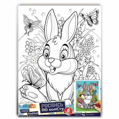 фото Холст по контуру 15х20 см. кролик multiart canv15x20-118508 фрея
