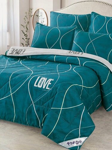 Изображение товара Постельное белье с 2 одеялами семейное De Verano