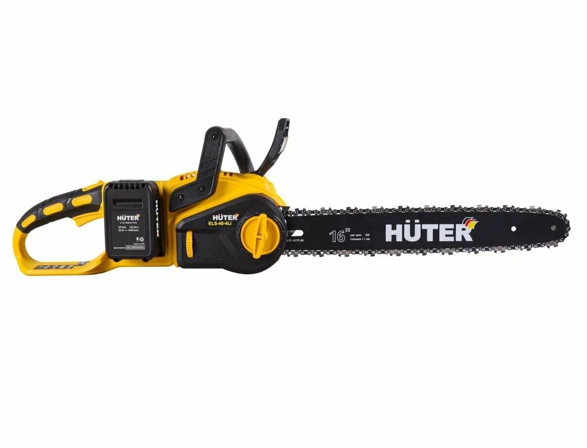 Аккумуляторная электропила Huter ELS-40-4 Li в комплекте с АКБ и ЗУ