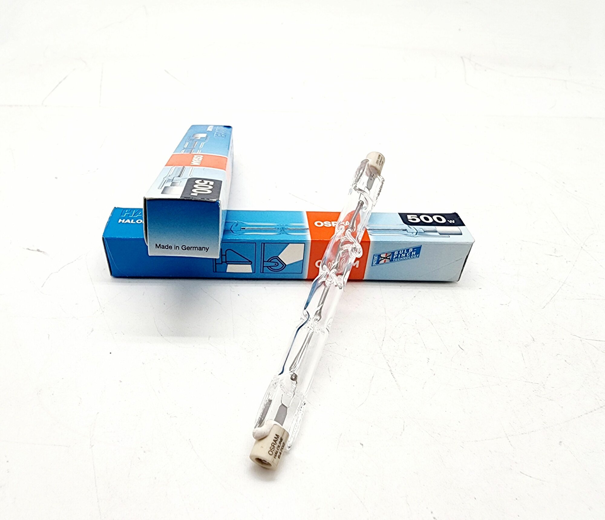 Лампа линейная галогенная диммируемая Osram  R7s -117мм  500Вт.230В производства Германия