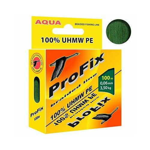 Шнур плетеный AQUA ProFix Dark-Green 100м