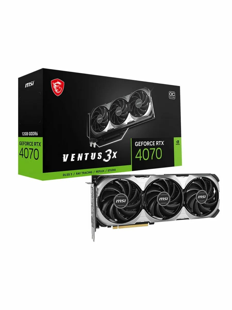 Видеокарта 4070 12 ГБ (RTX 4070 VENTUS 3X E1 12G OC)