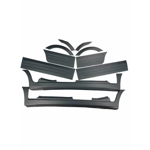 Обвес Daewoo Matiz в сборе накладки на пороги двери и арки колес темно-серый 7300₽