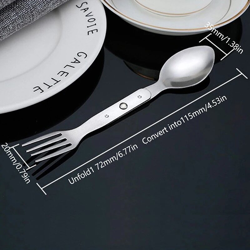 Gmarty 2-в-1 вилка ложка из нержавеющей стали