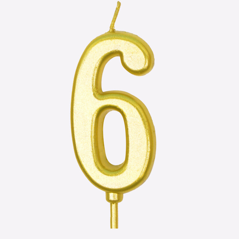 Свечи в форме цифр на день рождения. Каждая цифра имеет индивидуальный дизайн и смотрится на торте ярко и красиво