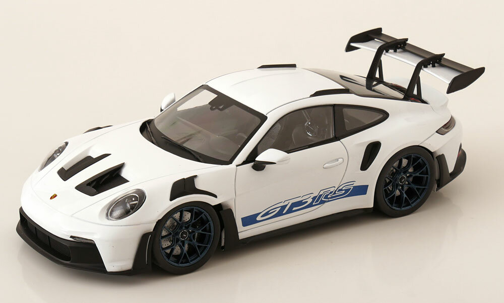 Модель коллекционная SOLIDO Porsche 911 (992) GT3 rs 2024 white blue