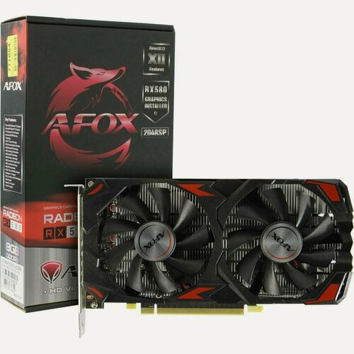 Изображение товара Видеокарта AFOX Radeon RX580 8GB GDDR5 PCI-E x16 3.0, 256Bit/1244Mhz, 2xDP/HDMI