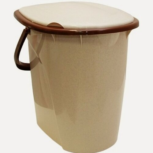 Изображение товара Ведро-туалет Idea 24л. М 2460 Беж. мрамор