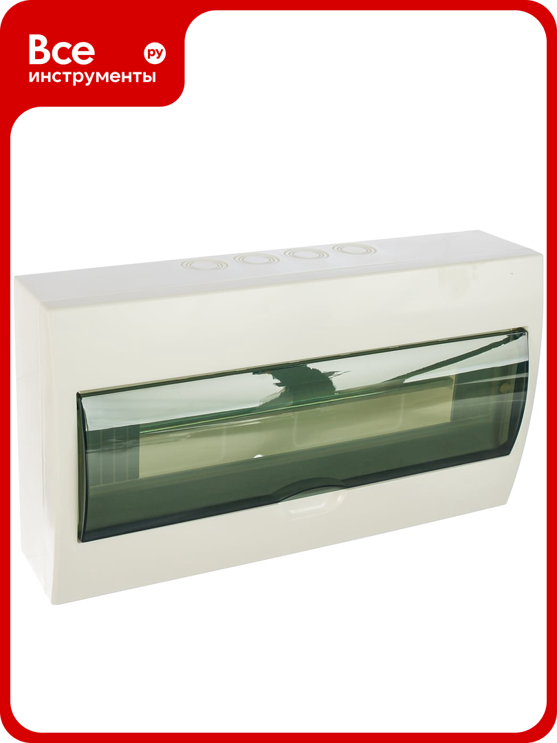 Бокс Lezard LUXRAY с прозрачной крышкой ЩРН-П-18 для наружной установки 731-2000-018