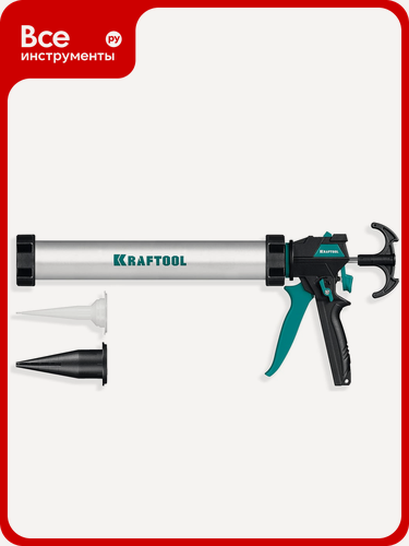 Изображение товара Универсальный закрытый пистолет для герметика 600 мл KRAFTOOL Ultra 06677-60, является