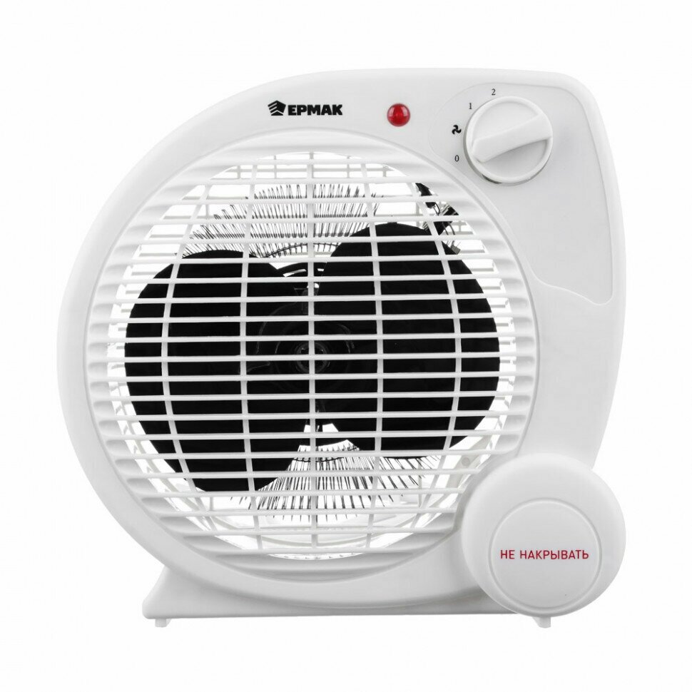 Ермак Тепловентилятор ТВ-2002 3 режима 1000/2000Вт защита от перегрева индикатор включения