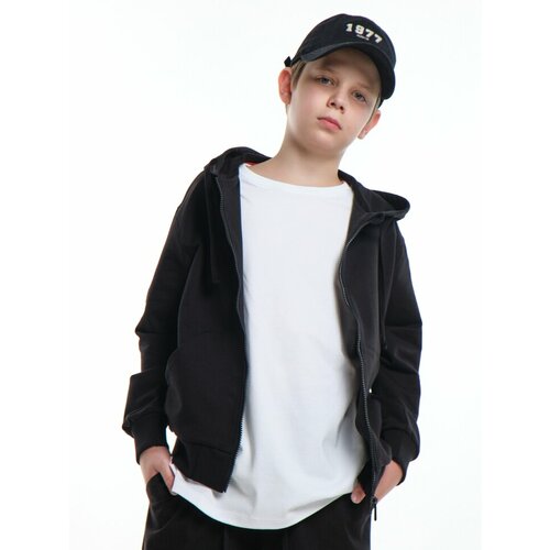 фото Толстовка mini maxi, размер 146, черный