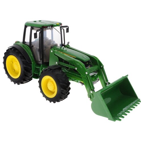 фото Трактор tomy john deere 6830 с двойными колесами и погрузчиком to42425