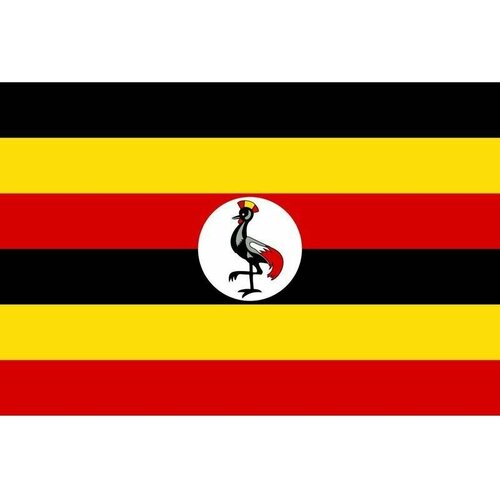 Флаг Уганды. Размер 135x90 см.