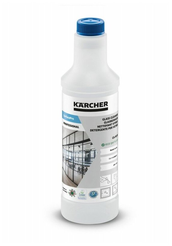 Средство для чистки стекол CA 40 R, 0,5 л Karcher арт 6.295-687.0