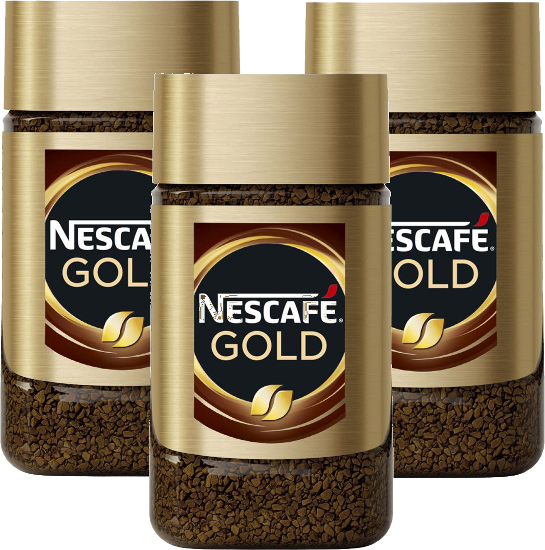 Кофе молотый в растворимом NESCAFE (Нескафе) "Gold", сублимированный, 47,5 г, стеклянная банка, 04837, 12326225 (цена за 3 шт) - фотография № 2