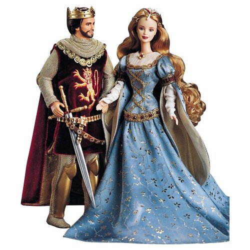 Набор кукол Barbie Ken and Barbie as Camelot’s King and Queen, Arthur and Guinevere (Кен и Барби Артур и Гвиневра - король и королева Камелота)