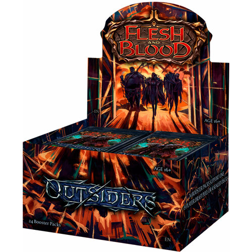 Flesh and Blood TCG: Дисплей бустеров издания Outsiders на английском языке flesh and blood tcg бустер издания history pack 1 на английском языке