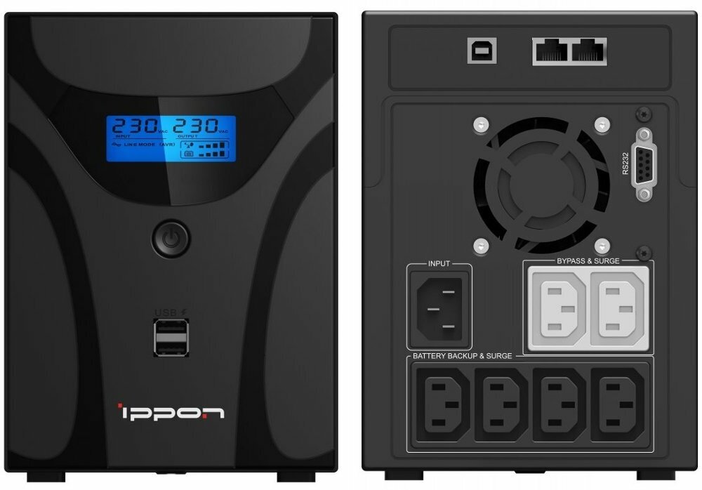 ИБП Ippon Smart Power Pro II 1600 1600VA - фото №9