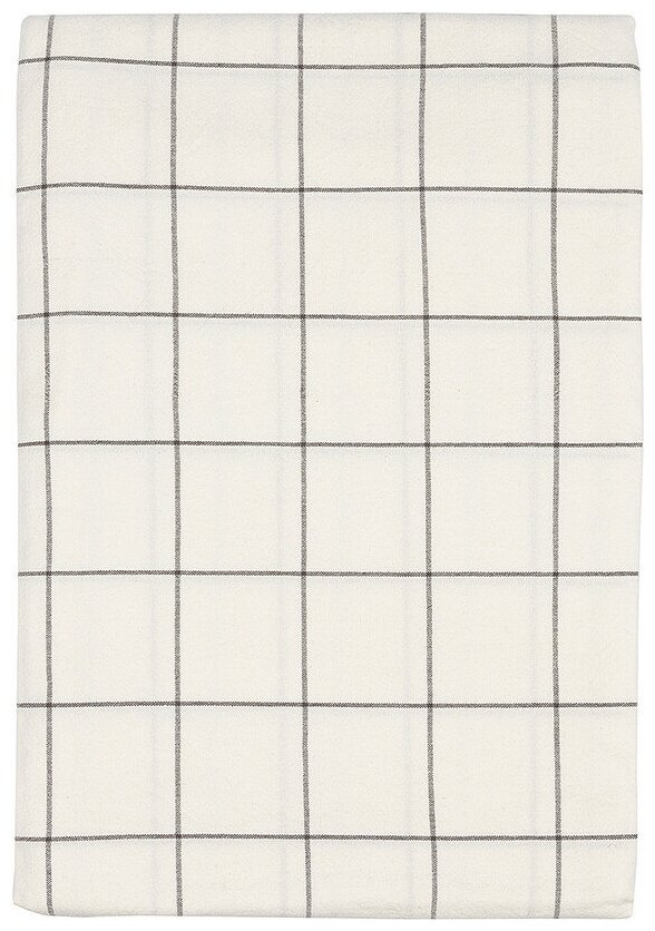 Скатерть из хлопка белого цвета в клетку из коллекции essential, 170х250 см