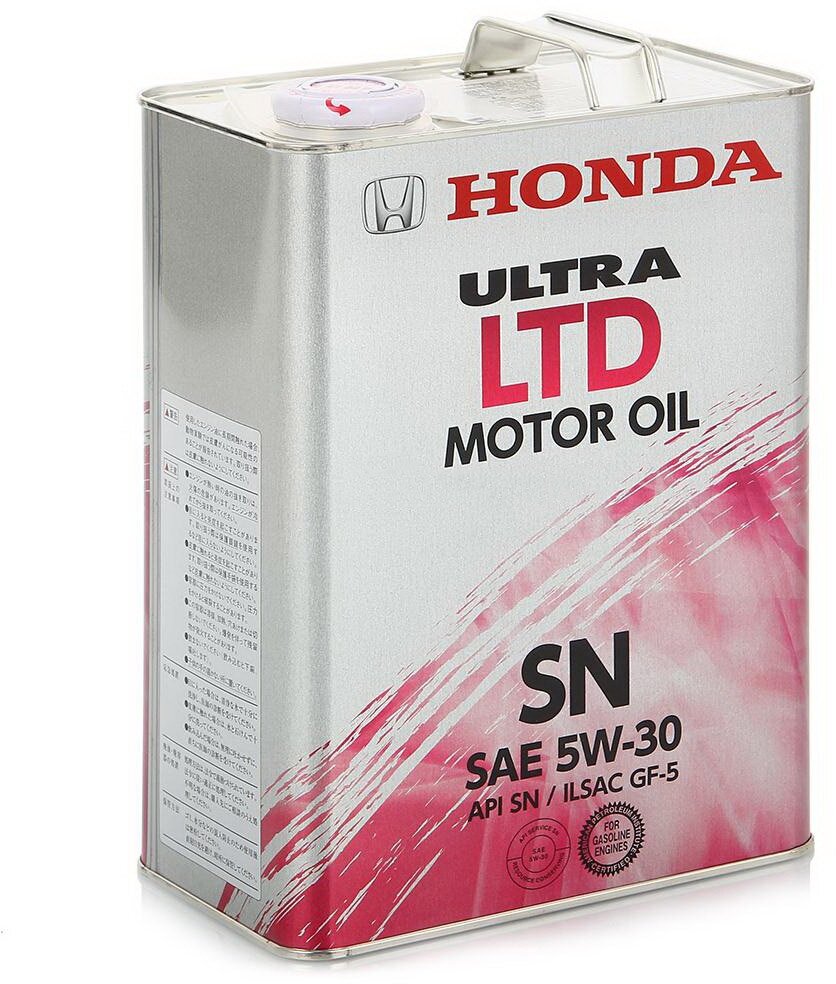 Синтетическое моторное масло Honda Ultra LTD 5W30 SN, 4 л, 1 шт.