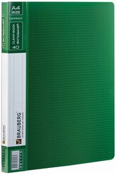 BRAUBERG Папка-дисплей на 40 вкладышей Contract А4, зеленая