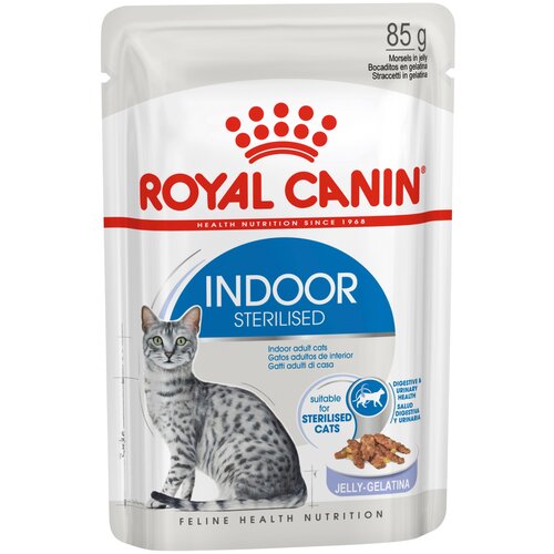 Влажный корм для стерилизованных кошек Royal Canin для живущих в помещении 10 шт. х 85 г (паштет)