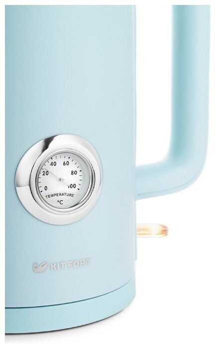 Чайник электрический KITFORT , 2200Вт, голубой - фото №5