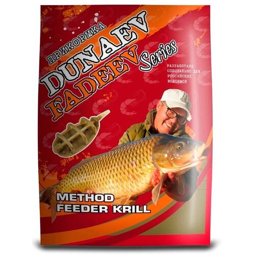 Прикормка DUNAEV-FADEEV 1 кг Method Feeder Krill