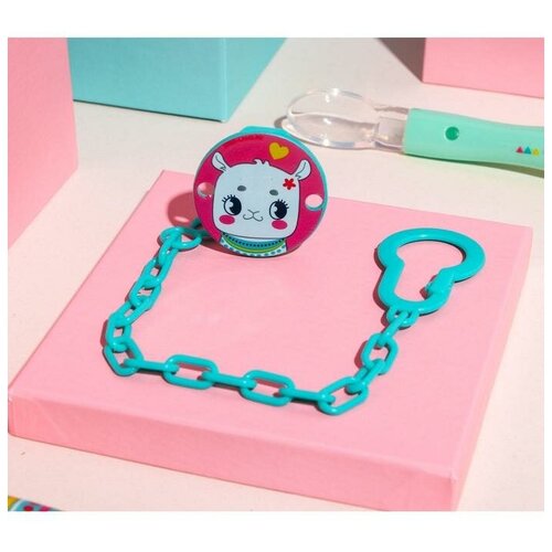 фото Держатель для пустышки «тренд. лама», на цепочке mikimarket