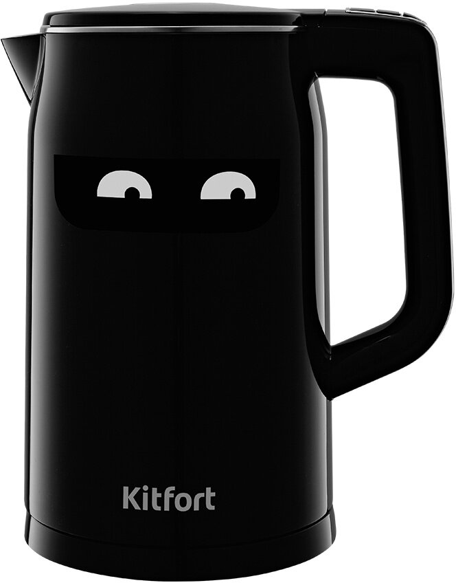 чайник KITFORT КТ-6154 2200Вт 1,7л металл черный - фото №8