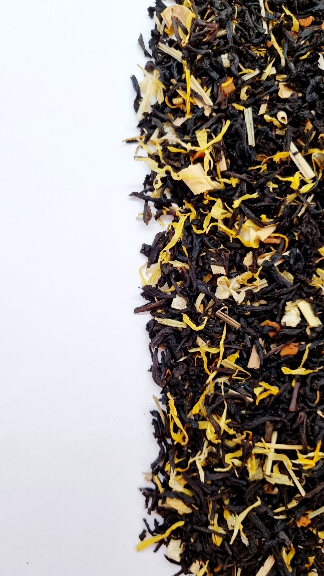 Черный чай Винтаж Лимонное Печенье листовой ароматизированный 50 грамм - фотография № 3
