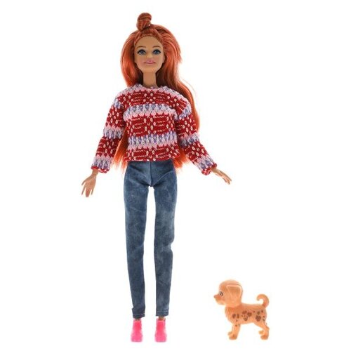 Кукла Карапуз София с питомцем, 29 см, 66001PET-DSP-S-BB разноцветный куклы и одежда для кукол карапуз кукла софия с собачкой 66001pet dsp s bb