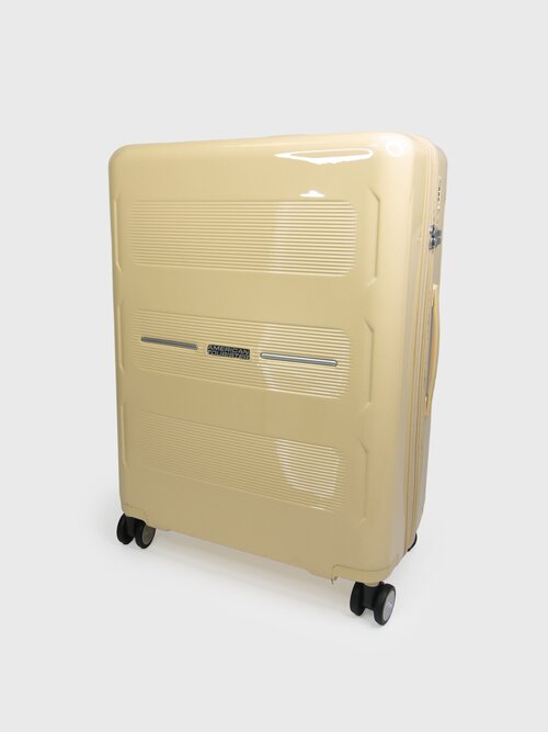 Чемодан American Tourister, 78 л, размер M+, желтый