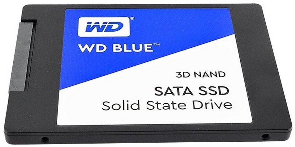 жесткий диск SSD 250ГБ, 2.5", SATA III, Western Digital Blue 3D, WDS250G2B0A - фото №5