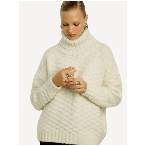 фото Свитер из альпаки - молочный - onesize joosteam