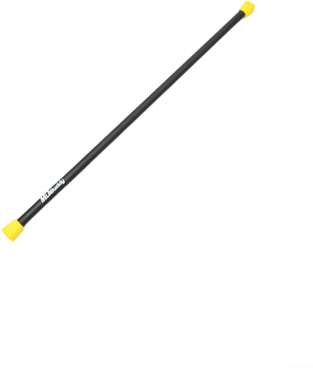 Бодибар - палка гимнастическая Mdbuddy 1кг MD1137 , черный/желтый