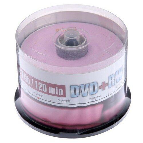 Диск DVD+RW Mirex Brand, 4x, 4.7 Гб, Cake Box, 50 шт диск mirex dvd rw перезаписываемый cake упаковка 20 шт 2 банки по 10