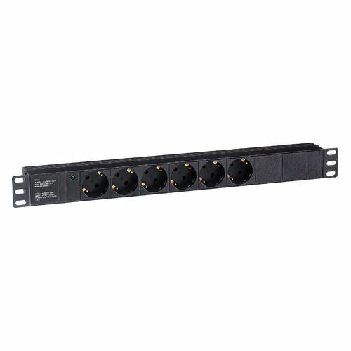 Exegate EX280825RUS Блок розеток ExeGate ServerPro PDU-19H601 Al-6S-C14, 19",1U,алюм, 6Schuko, С14 - фото №5