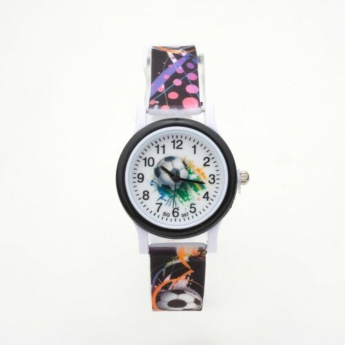 фото Наручные часы кварцевые, ремешок силикон, мультиколор market-space