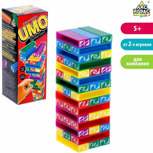 лас играс kids настольная игра падающая башня umo Настольная игра Падающая башня UMO